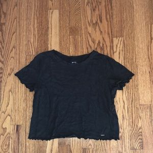 Black crop top